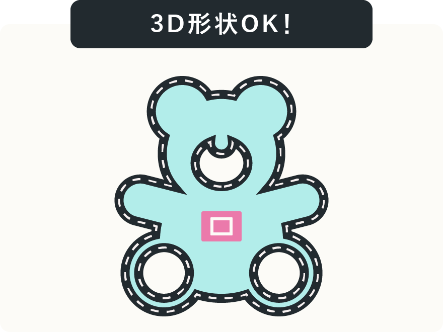 3D形状OK！